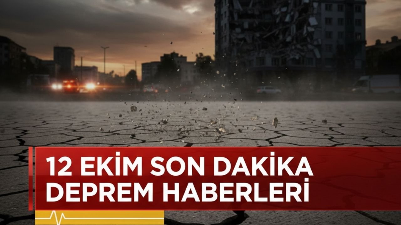12 Ekim Son Dakika Deprem Haberleri
