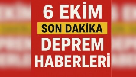 6 Ekim Son Dakika Deprem Haberleri I Kütahya Simav’da ve Malatya Battalgazi’de Sallantılar Korkuttu