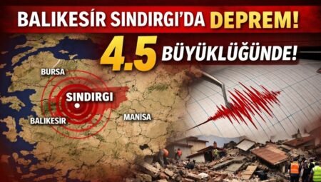 Balıkesir Sındırgı’da 4.5 Büyüklüğünde Deprem Oldu!