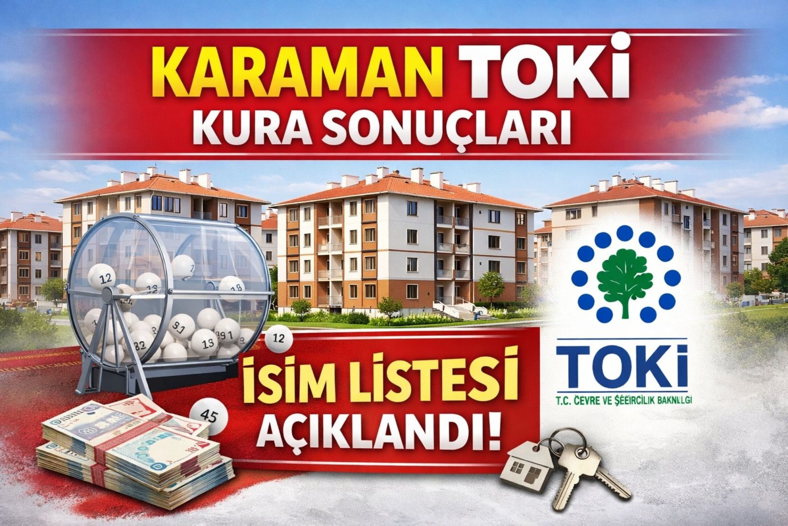 Karaman TOKİ Kura Sonuçları
