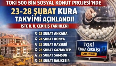 TOKİ 500 Bin Sosyal Konut Projesi Kura Tarihleri Belli Oldu! Bu Hafta Hangi İllerde Çekiliş Var?
