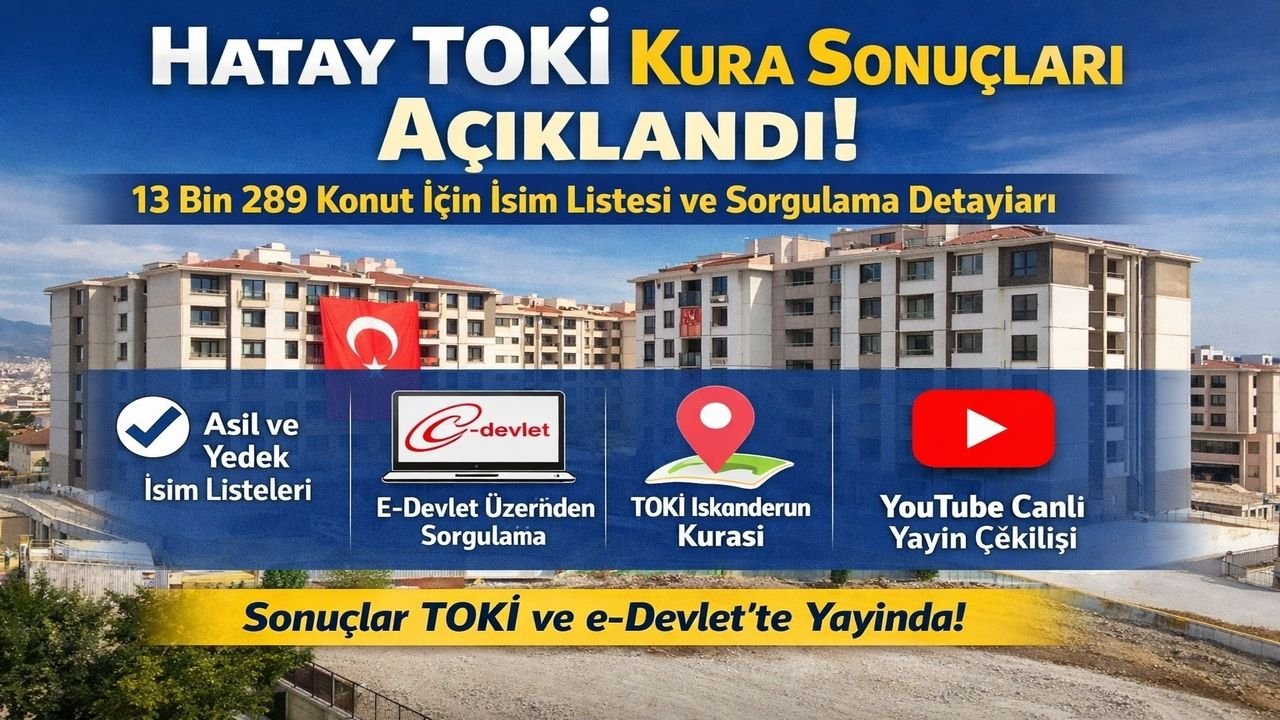 Hatay TOKİ Kura Sonuçları