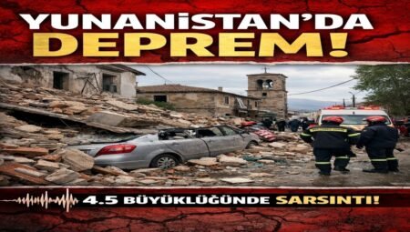 Yunanistan’da 4.5 Büyüklüğünde Deprem Oldu