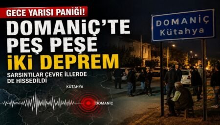 Domaniç’te Gece Yarısı Peş Peşe İki Deprem Paniği