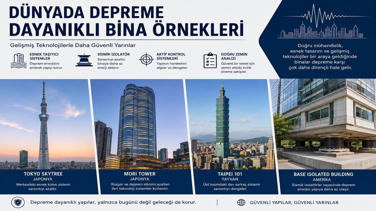 Dünyada Depreme Dayanıklı Bina Örnekleri