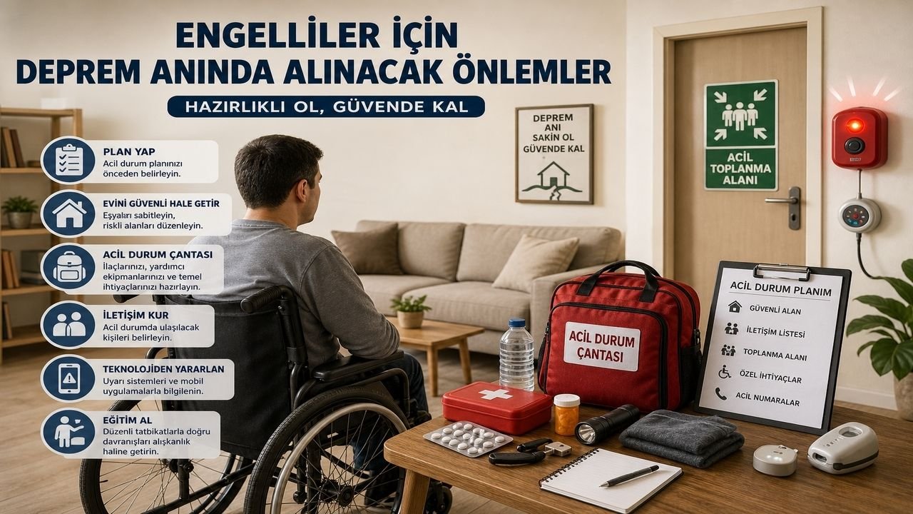 Engelliler için Deprem Anında Alınacak Önlemler