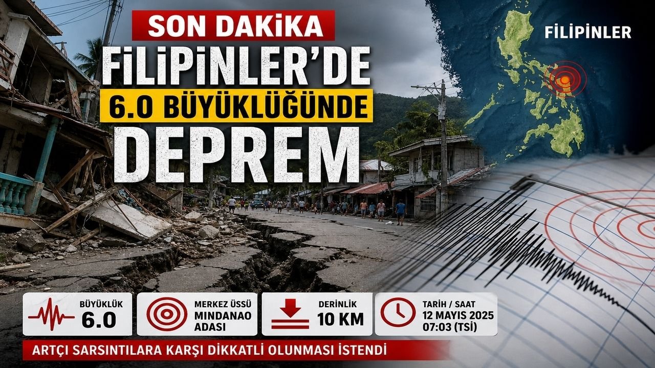 Filipinler’de 6.0 Büyüklüğünde Deprem