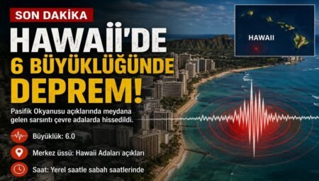 Hawaii’de 6 Büyüklüğünde Deprem Panik Yarattı