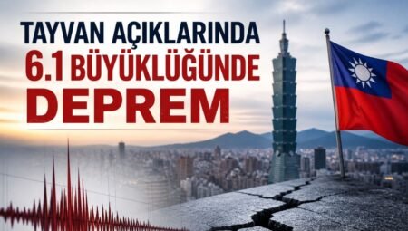 Tayvan Açıklarında 6.1 Büyüklüğünde Deprem Meydana Geldi