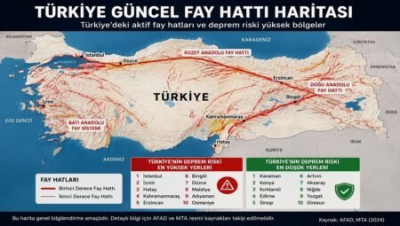 Türkiye Güncel Fay Hattı Haritası Yeniden Gündemde