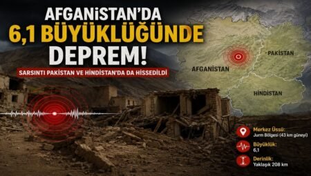 Afganistan’da 6.1 Büyüklüğünde Deprem Kuzeydoğuyu Salladı