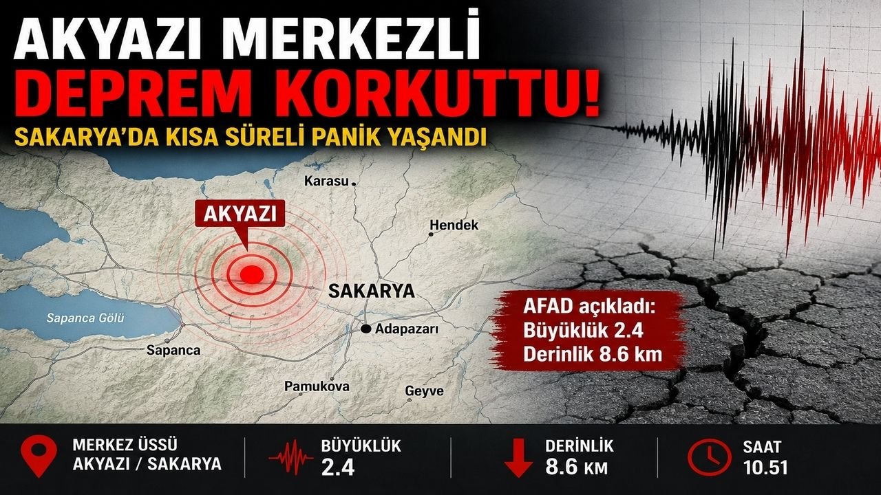 Akyazı Merkezli Deprem