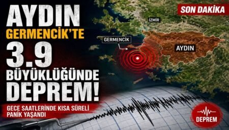 Aydın Germencik’te 3.9 Büyüklüğünde Deprem Meydana Geldi