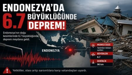 Endonezya’da 6.7 Büyüklüğünde Deprem Korkuttu