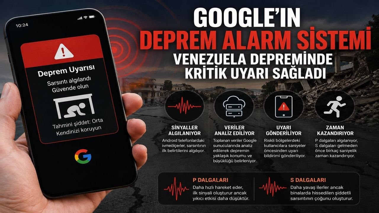 Google'ın Deprem Alarm Sistemi