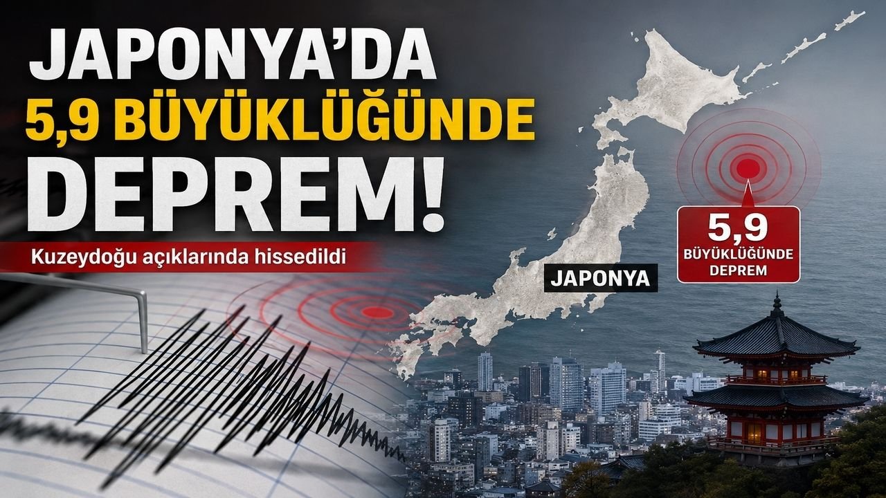 Japonya'da 5.9 Büyüklüğünde Deprem