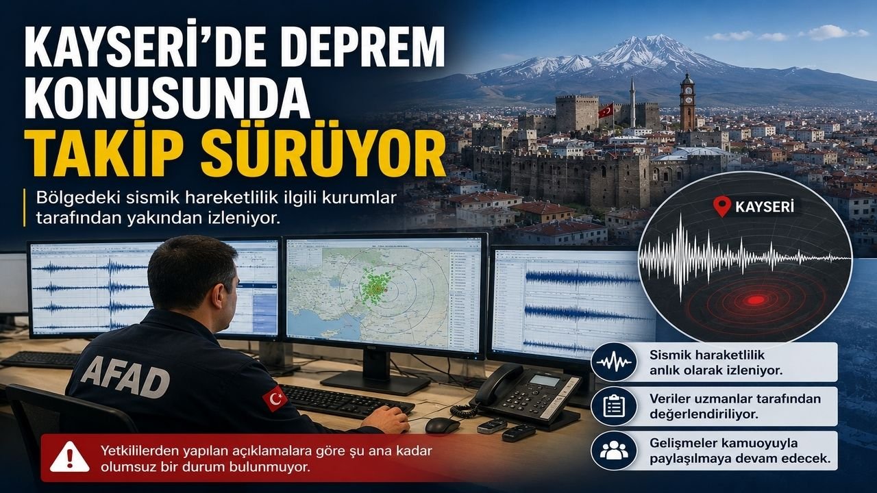Kayseri'de Deprem Alarmı