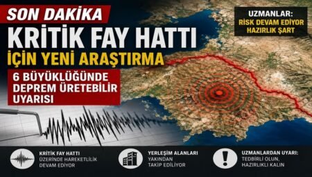 Kritik Fay Hattı için Yeni Araştırma: 6 Büyüklüğünde Deprem Üretebilir Uyarısı