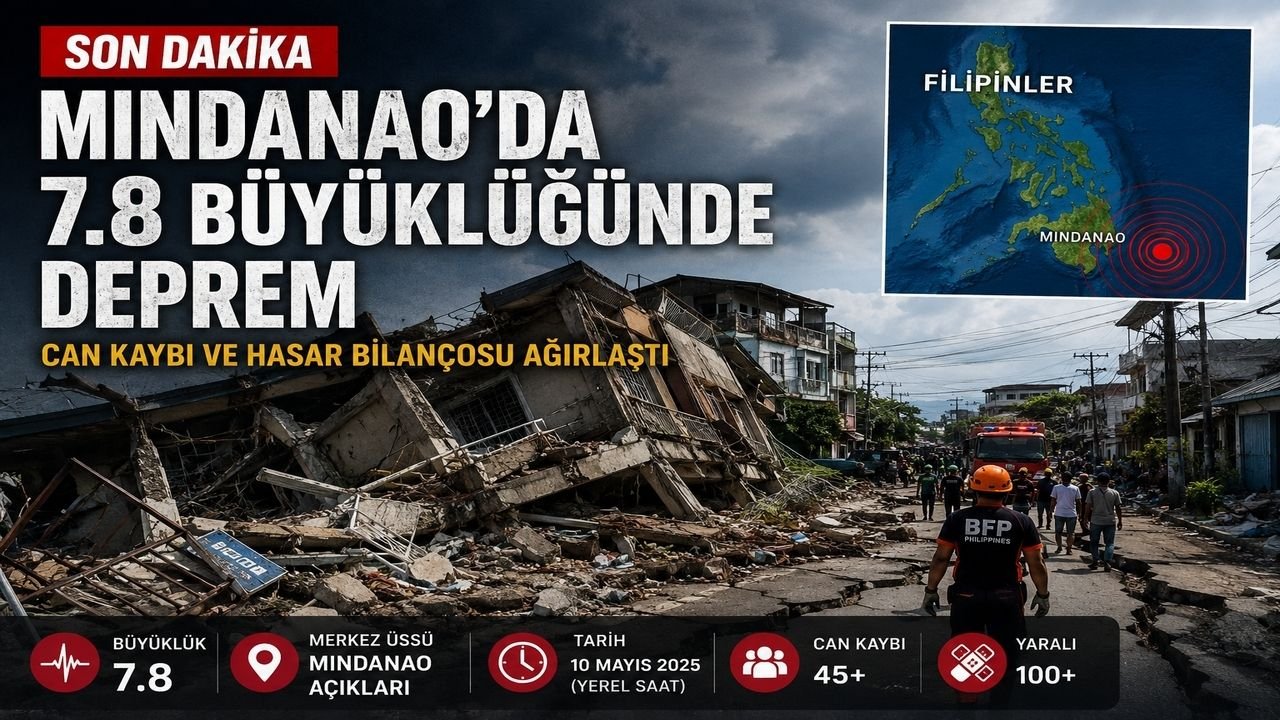 Mindanao'da 7.8 Büyüklüğünde Deprem