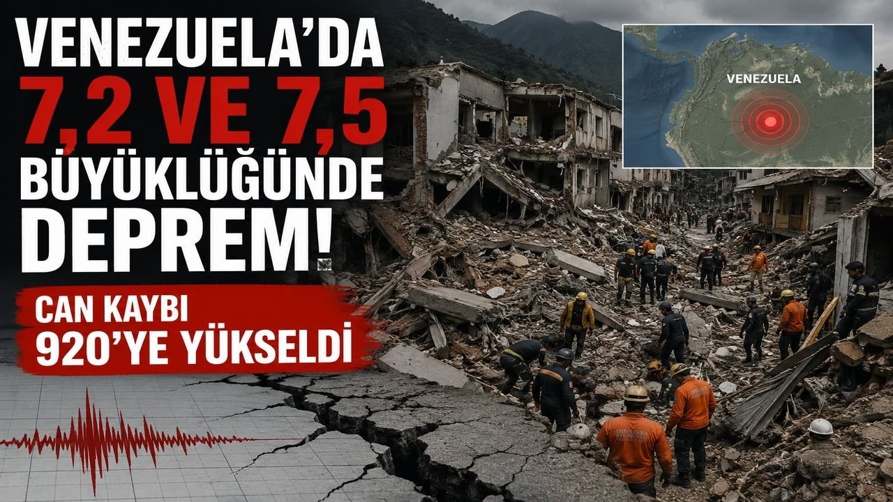 Venezuela'da 7.2 ve 7.5 Büyüklüğünde Deprem