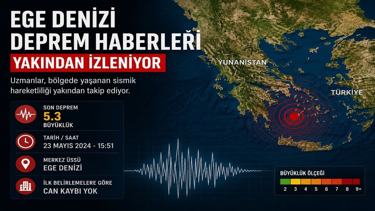 Yunanistan'da 5.3 Şiddetinde Deprem
