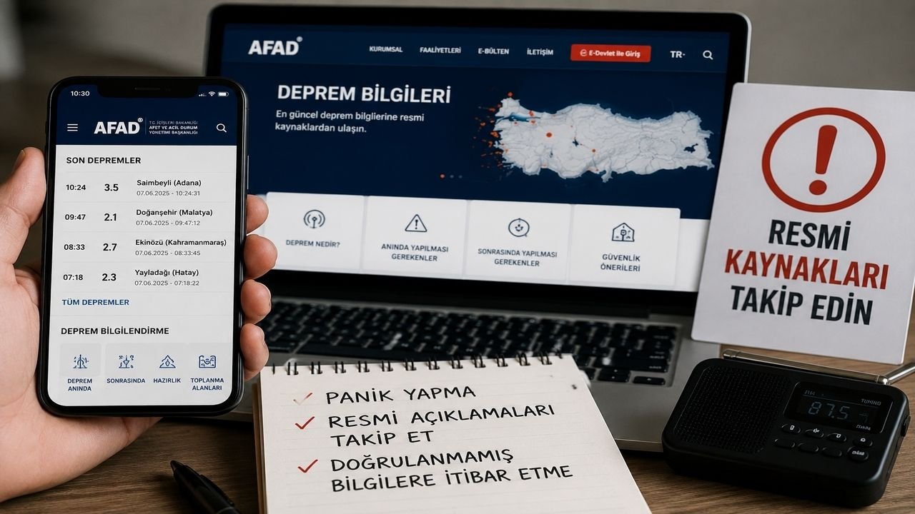 Adana'da 3.5 Büyüklüğünde Deprem