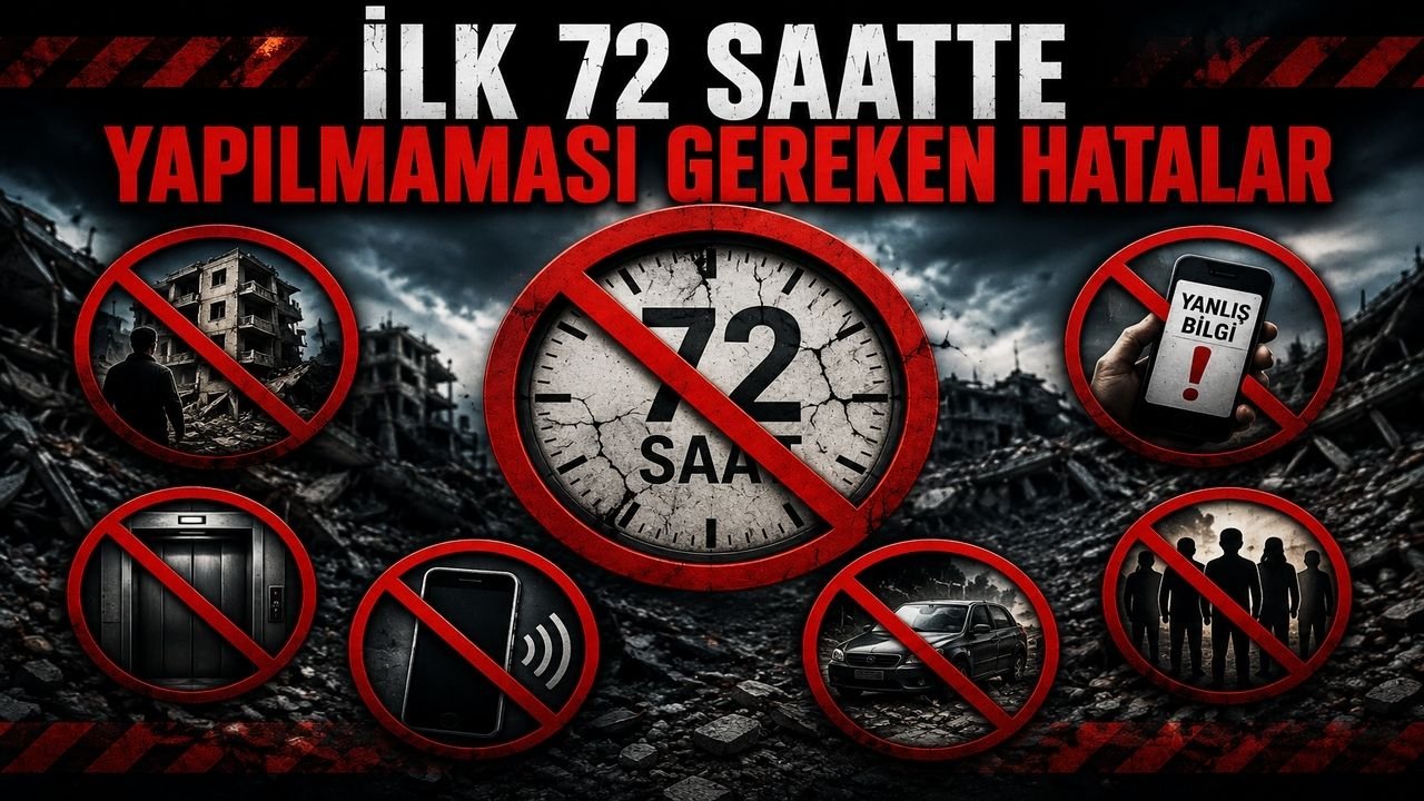 Büyük Deprem Sonrası İlk 72 Saat Rehberi