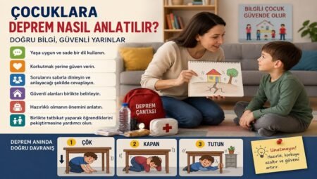 Çocuklara Deprem Nasıl Anlatılır? Yaşa Uygun ve Güven Veren Anlatım Rehberi