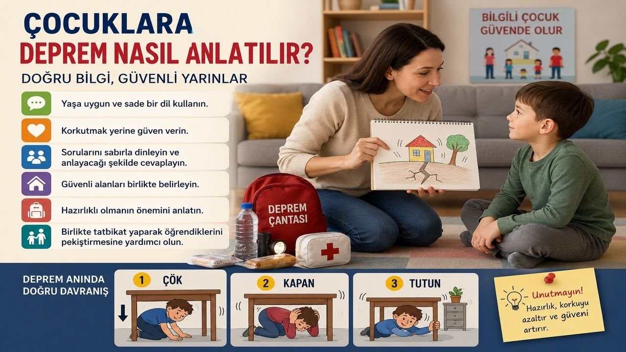Çocuklara Deprem Nasıl Anlatılır