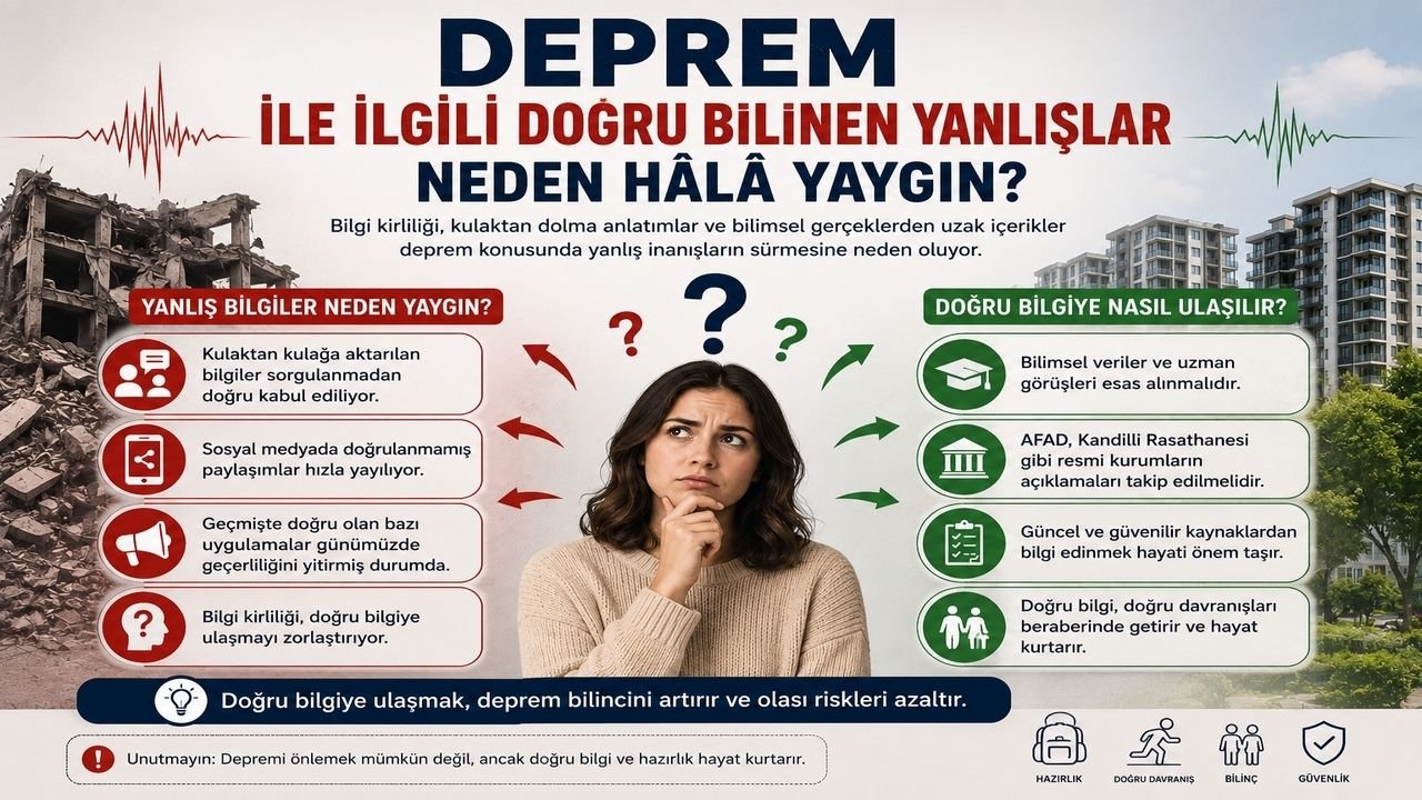 Deprem ile İlgili Doğru Bilinen Yanlışlar