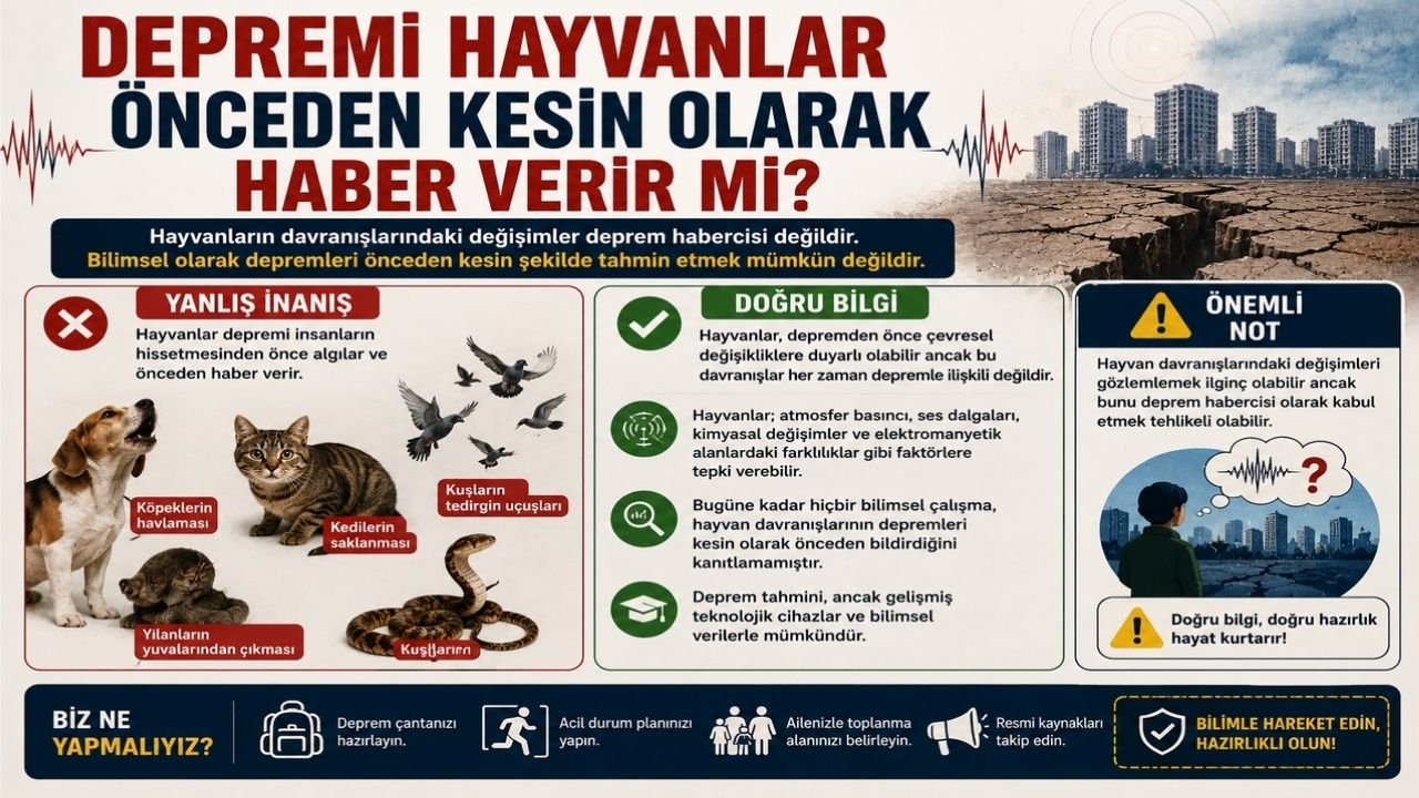 Deprem ile İlgili Doğru Bilinen Yanlışlar