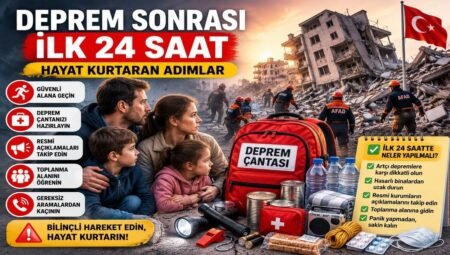 Deprem Sonrası İlk 24 Saat: Hayat Kurtaran Adımlar ve Yapılmaması Gereken Hatalar