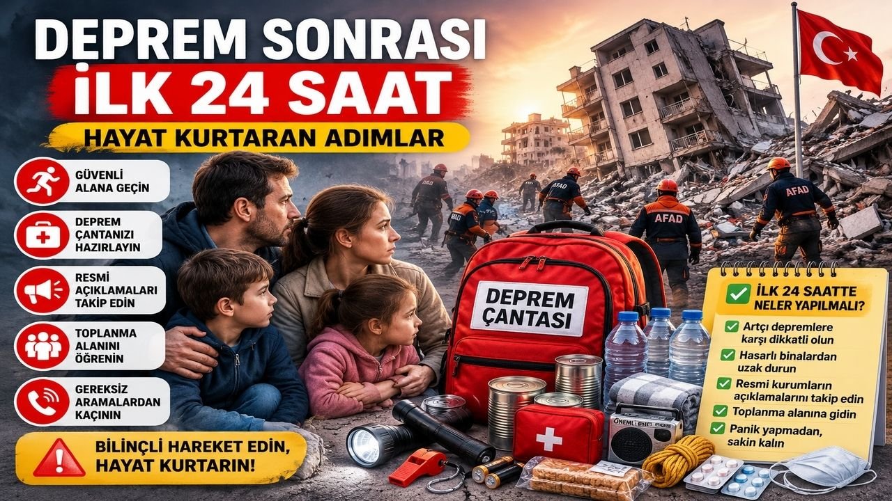 Deprem Sonrası İlk 24 Saat