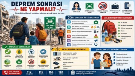 Deprem Sonrası Ne Yapmalı? Güvenliği Sağlamak ve Doğru Adımları Atmak için Kapsamlı Rehber