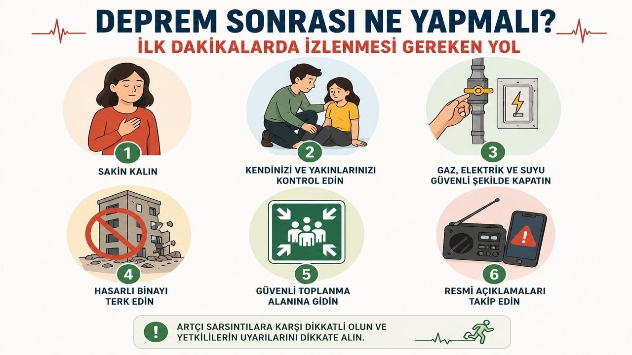 Deprem Sonrası Ne Yapmalı