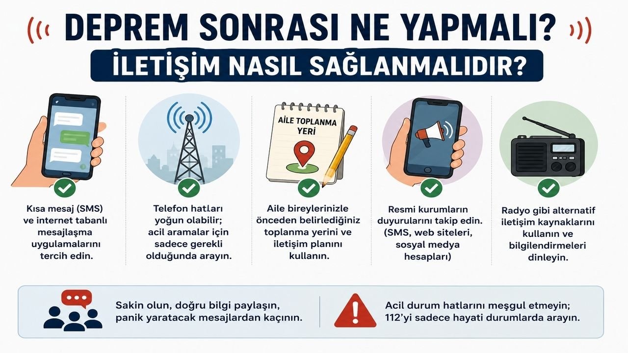 Deprem Sonrası Ne Yapmalı