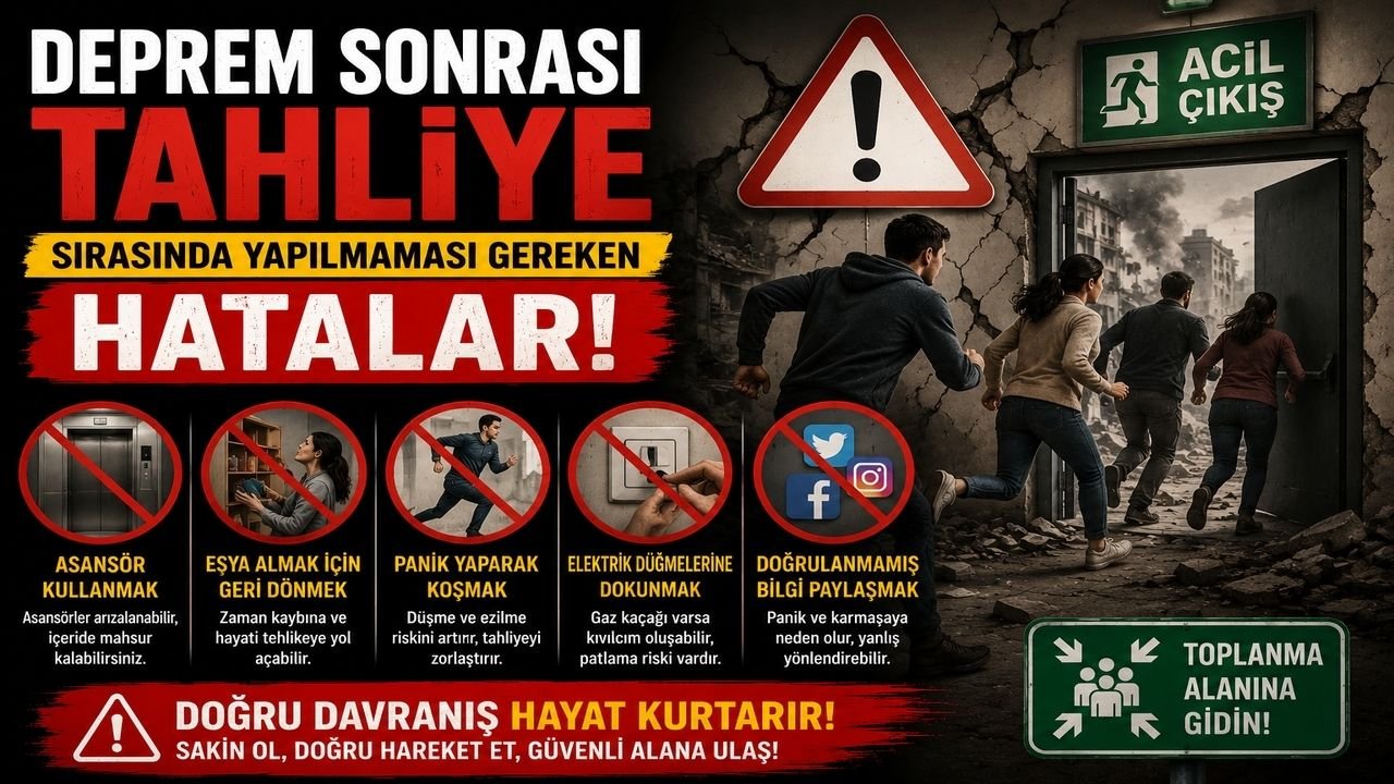 Deprem Sonrası Tahliye 