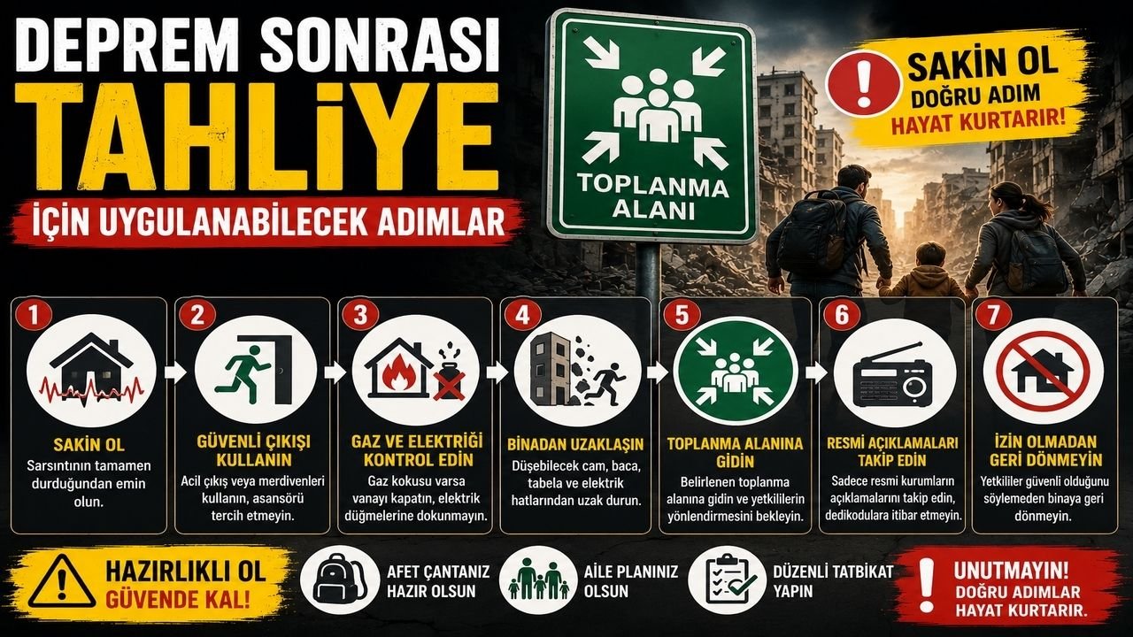 Deprem Sonrası Tahliye 