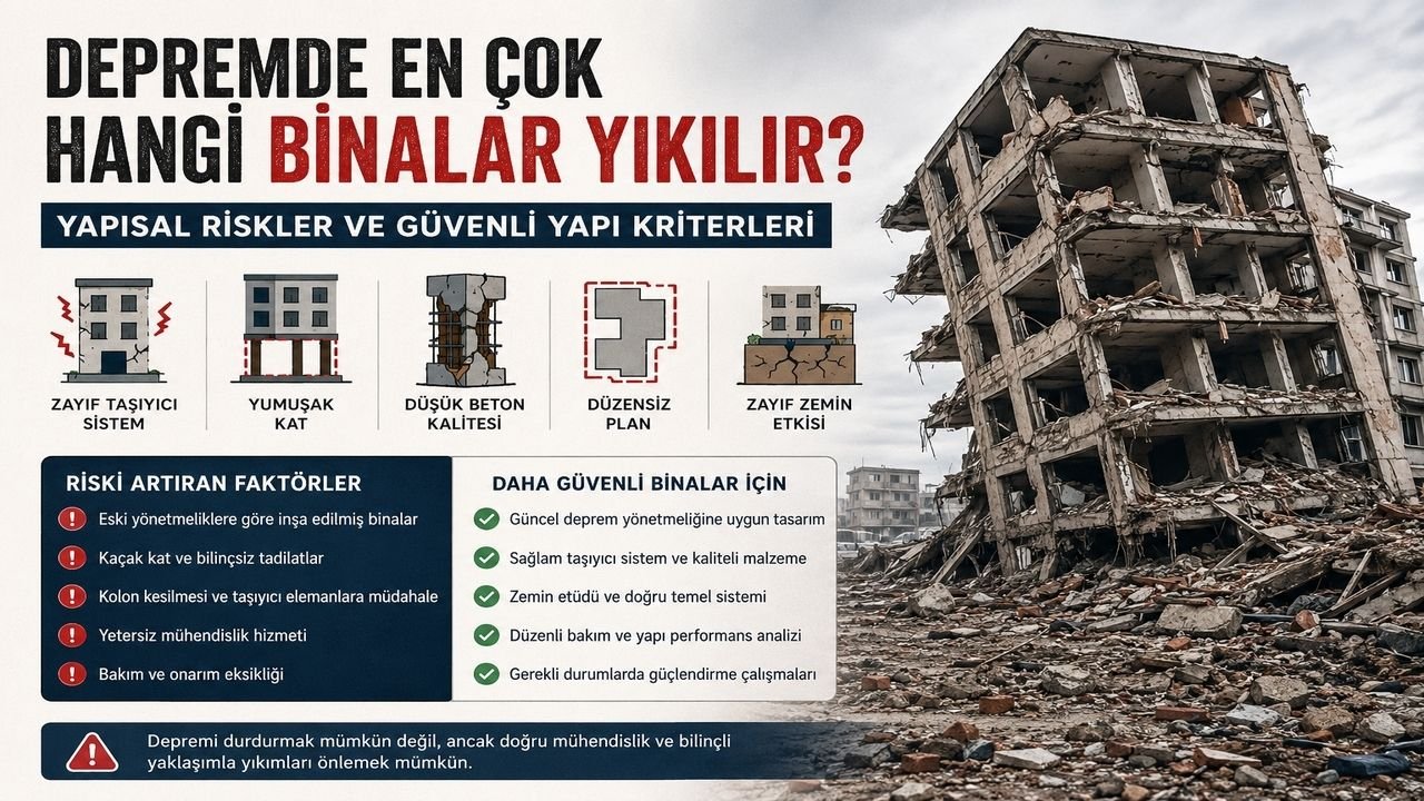 Depremde En Çok Hangi Binalar Yıkılır