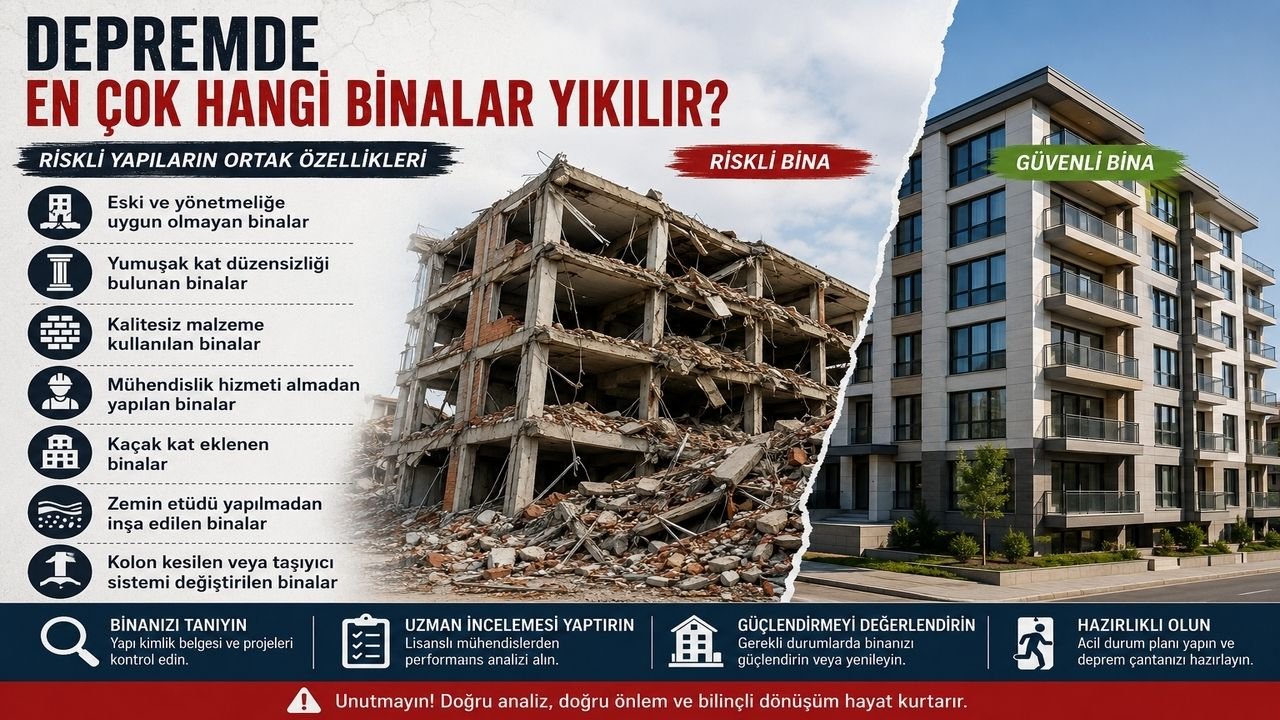 Depremde En Çok Hangi Binalar Yıkılır