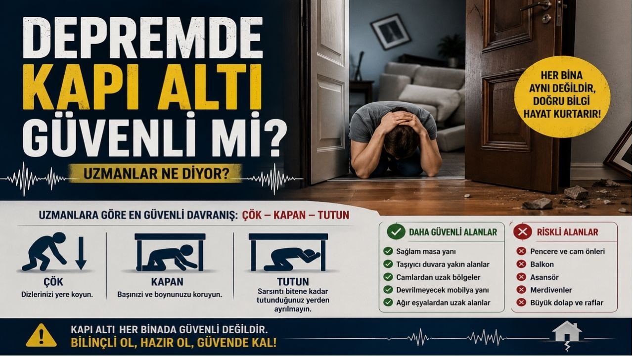 Depremde Kapı Altı Güvenli mi