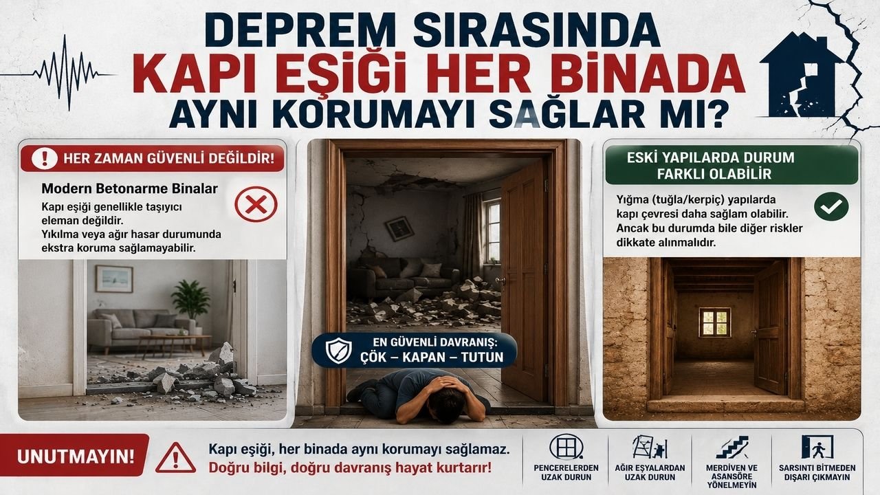 Depremde Kapı Altı Güvenli mi