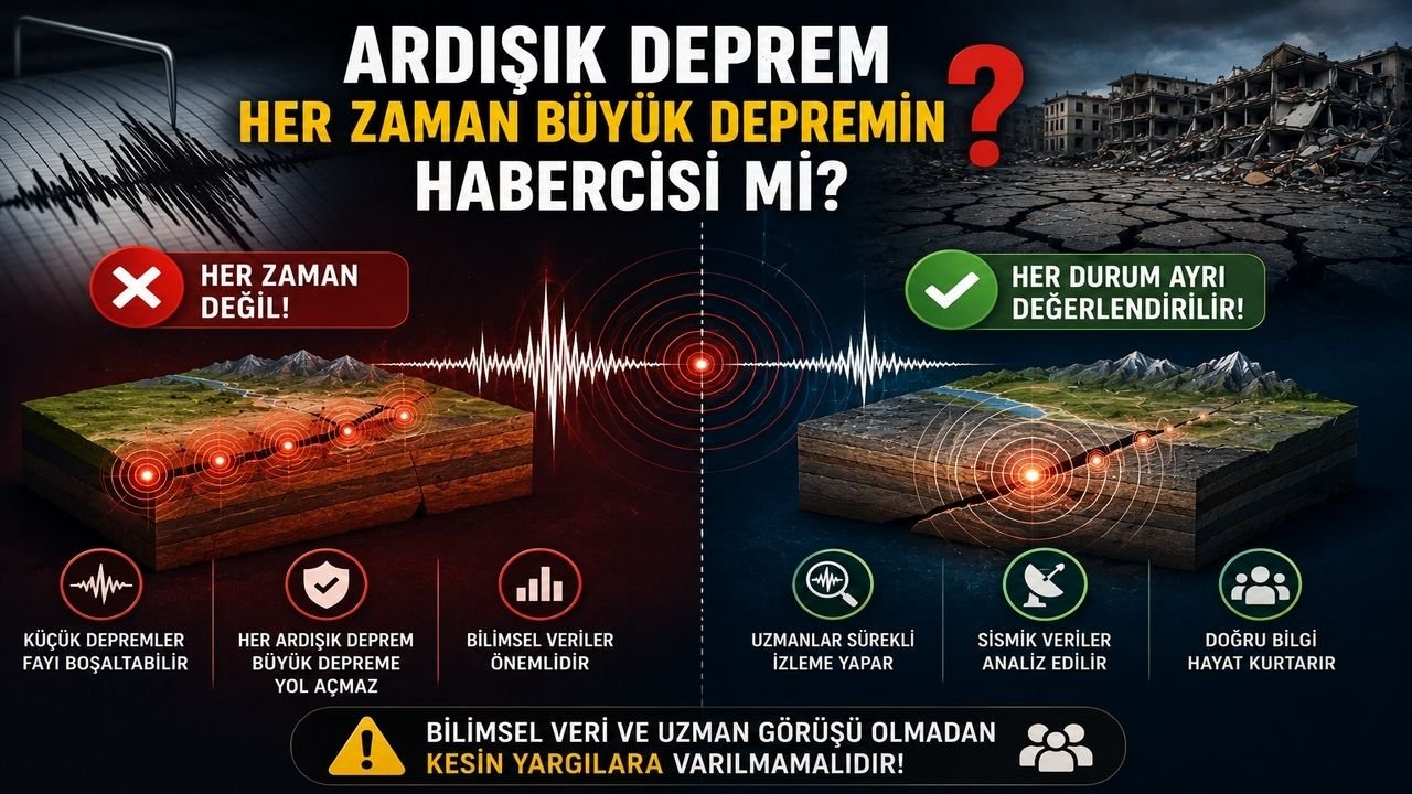 Dünyadan ve Türkiye'den Ardışık Deprem Örnekleri