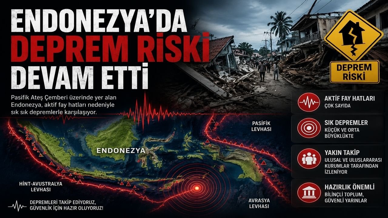 Endonezya Minahasa (Sulawesi) Bölgesinde 4.7 Büyüklüğünde Deprem