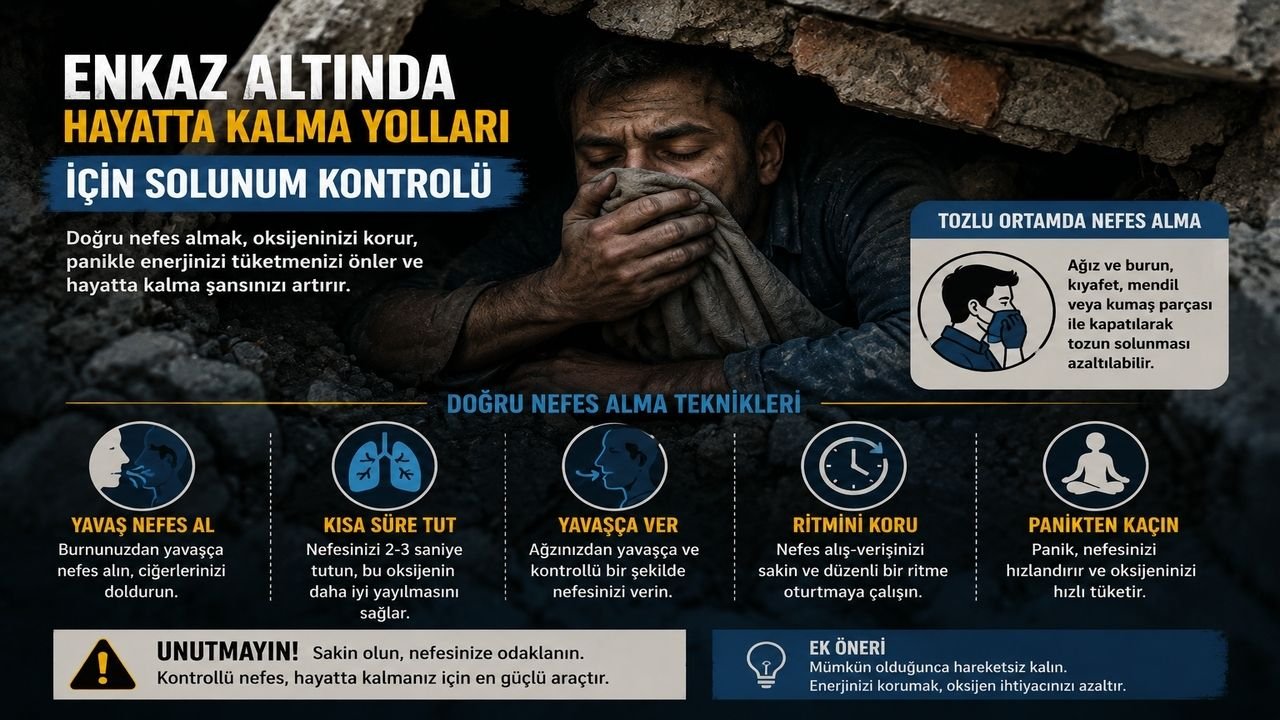 Enkaz Altında Hayatta Kalma Yolları