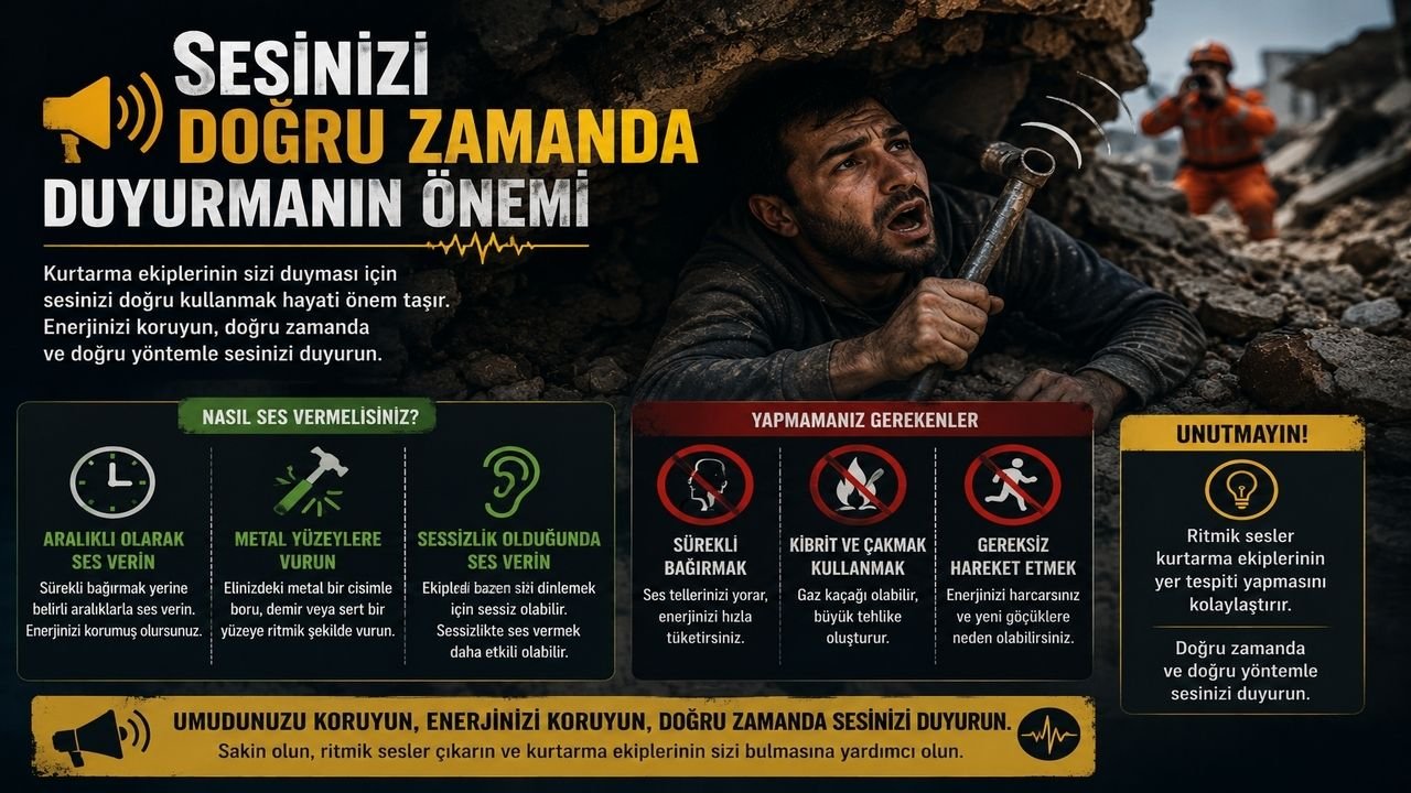 Enkaz Altında Hayatta Kalma Yolları