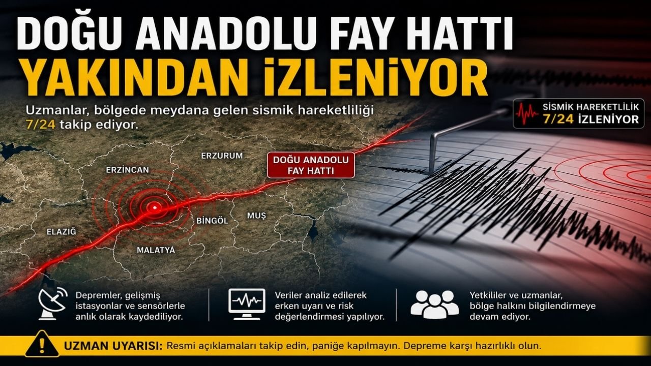 Erzincan’da 3.1 Büyüklüğünde Deprem