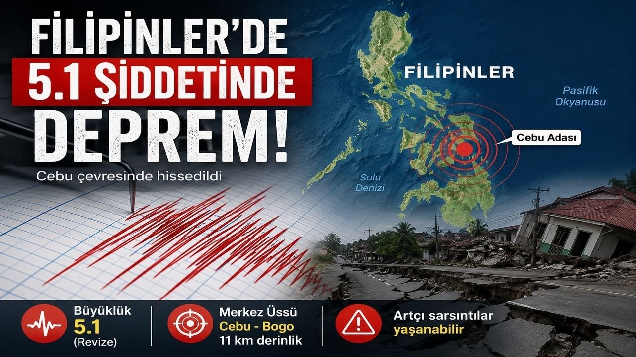Filipinler'de 5.1 Şiddetinde Deprem