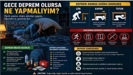 Gece Deprem Olursa Ne Yapmalıyım? Güvenli Kalmak için Bilinmesi Gerekenler
