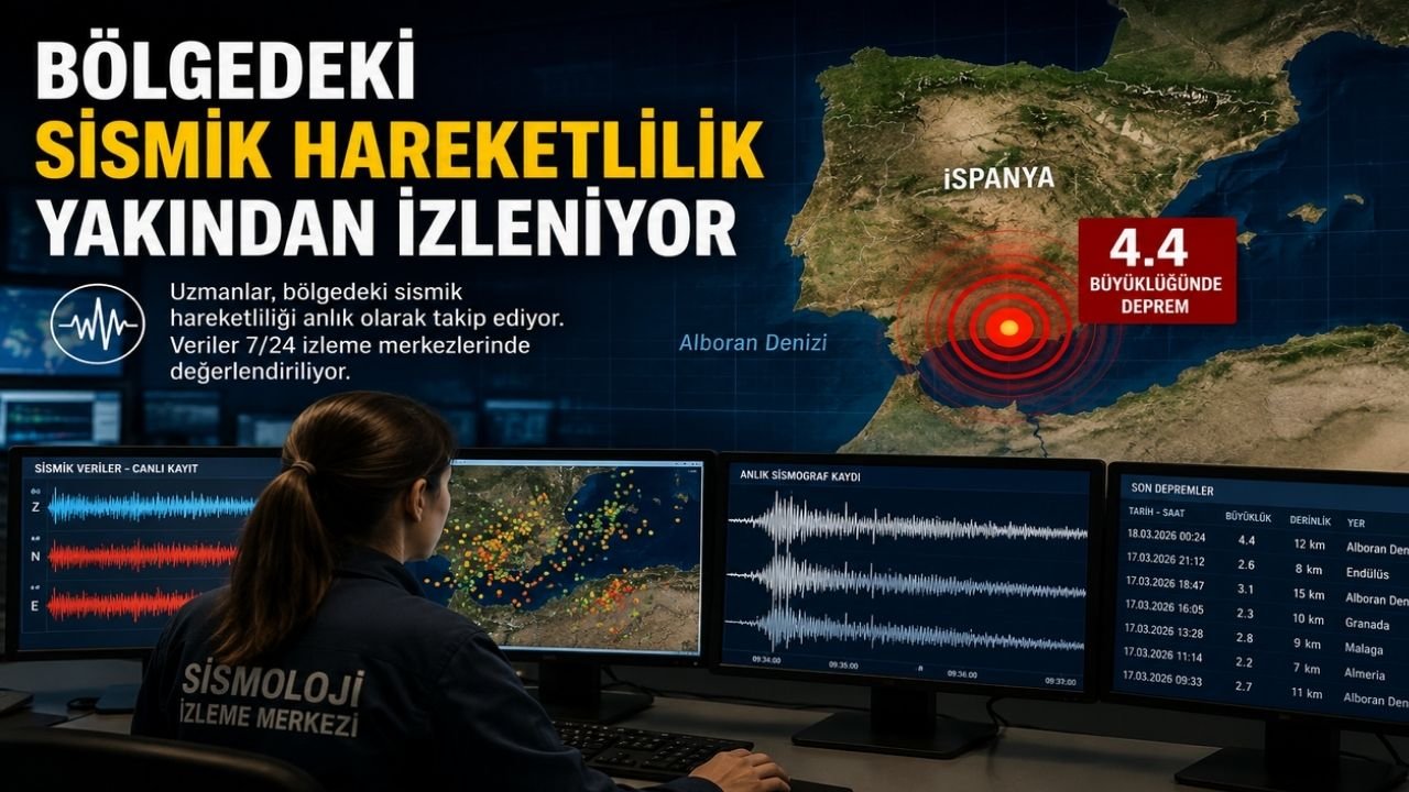 İspanya'da 4.4 Büyüklüğünde Deprem